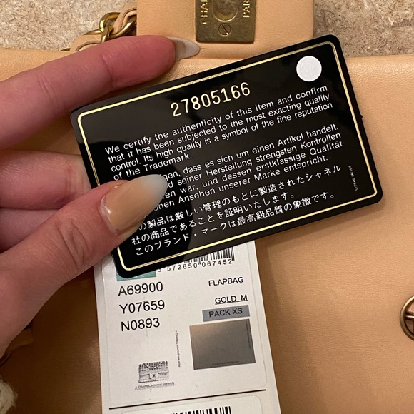 *SOLD* Chanel Rectangular Mini Beige Classic - Picture 8 of 12